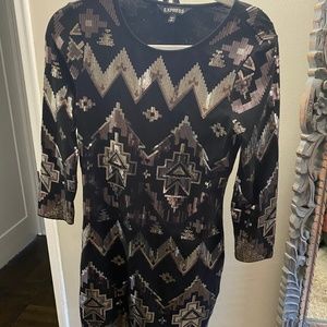 Express mini dress - beautiful sequin dress